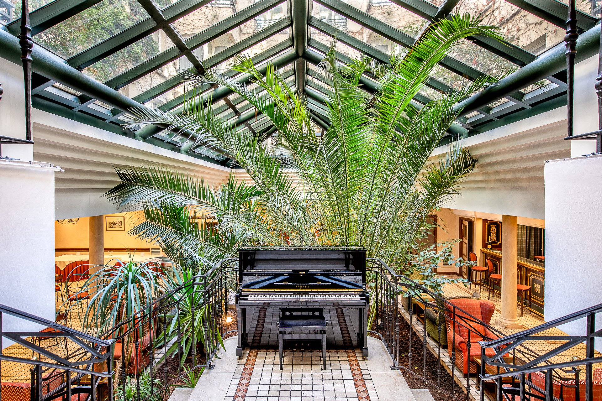 Piano - Jardin d'hiver - Villa Beaumarchais Paris - Le Marais